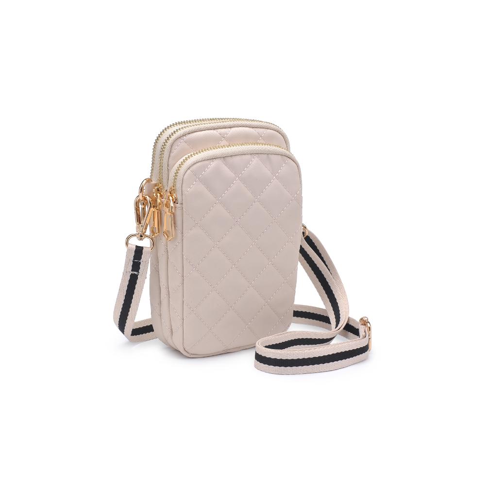 Woman wearing Cream Sol and Selene Divide & Conquer - Quilted Crossbody 841764109345 View 6 | Cream