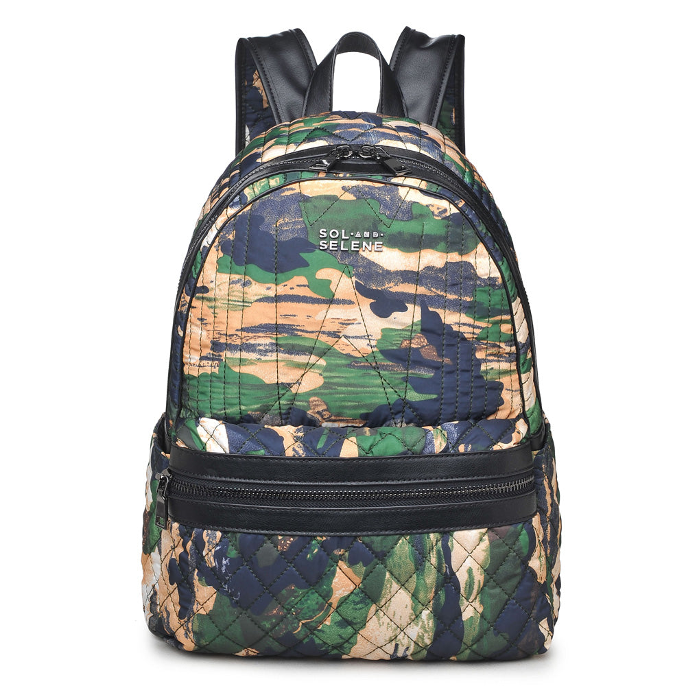 Product Image of Sol and Selene Cutting Edge Backpack 841764100564 View 1 | Green Multi