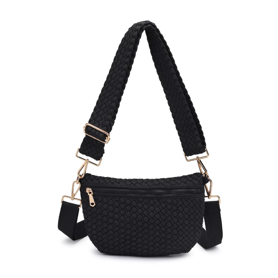 Product Image of Sol and Selene Ethereal - Woven Laced Up Eco-Edition Crossbody 841764111539 View 5 | Black