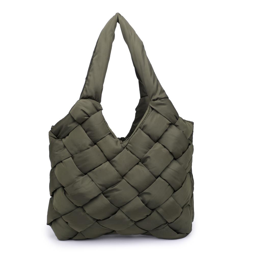Woman wearing Olive Sol and Selene Illumine Tote 841764110822 View 5 | Olive