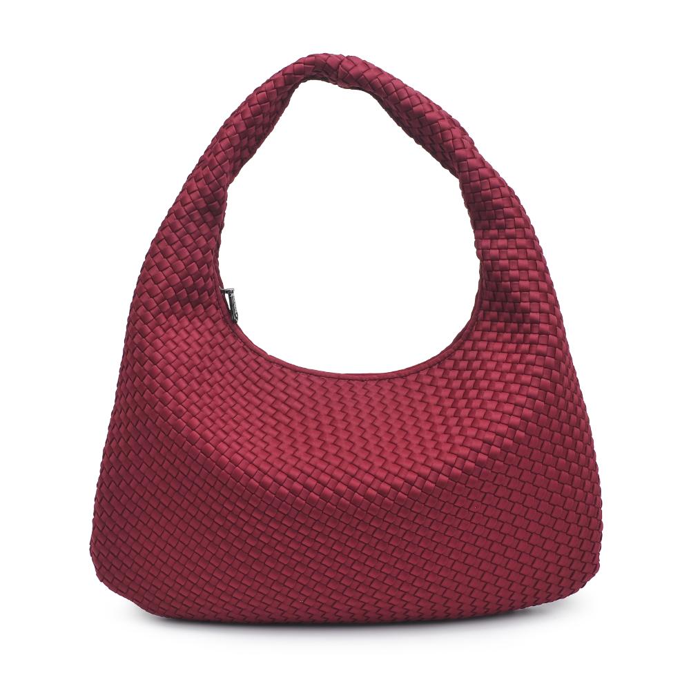 Sol and Selene Dare to Dream - Large Woven Neoprene Hobo 841764110969 View 5 | Wine