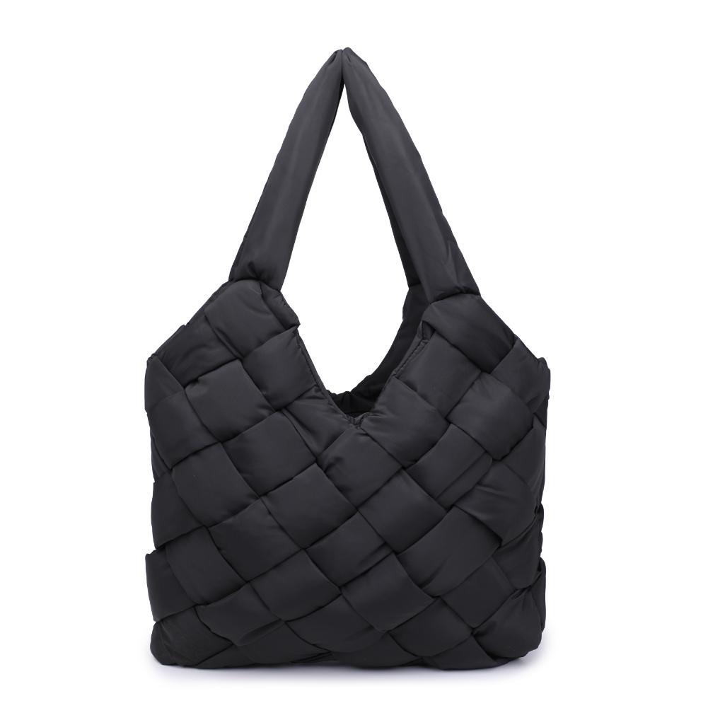 Woman wearing Black Sol and Selene Illumine Tote 841764110785 View 5 | Black