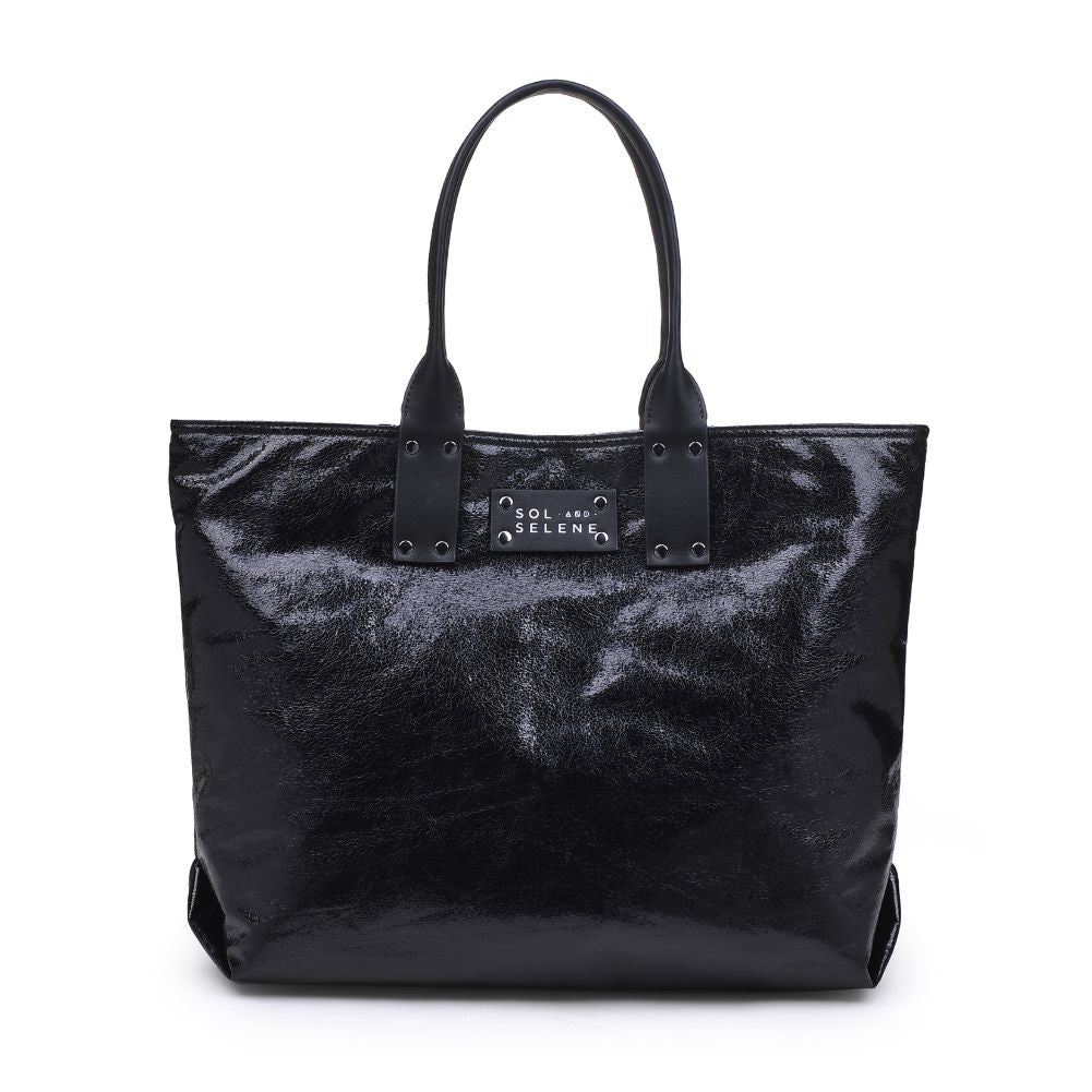 Sol and Selene It Girl Tote 841764105071 View 5 | Black Metallic
