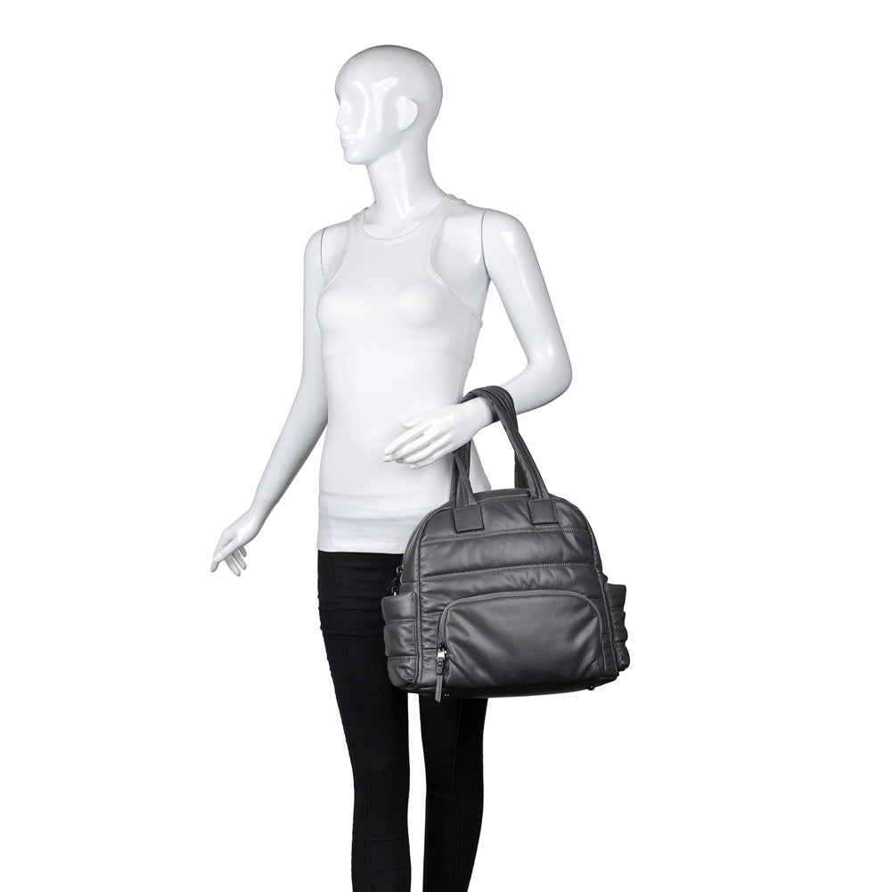 Product Image of Sol and Selene Heroine Satchel 841764103305 View 5 | Grey