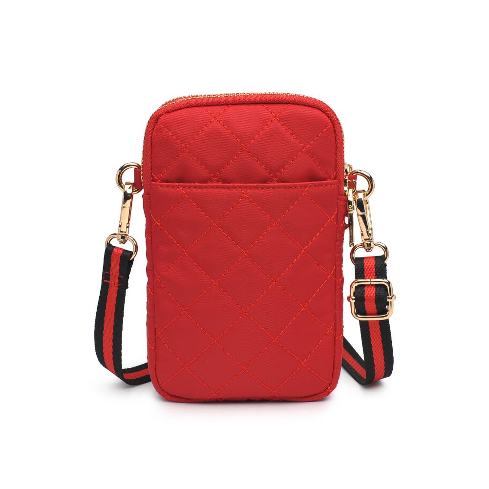 Woman wearing Red Sol and Selene Divide & Conquer - Quilted Crossbody 841764107457 View 7 | Red