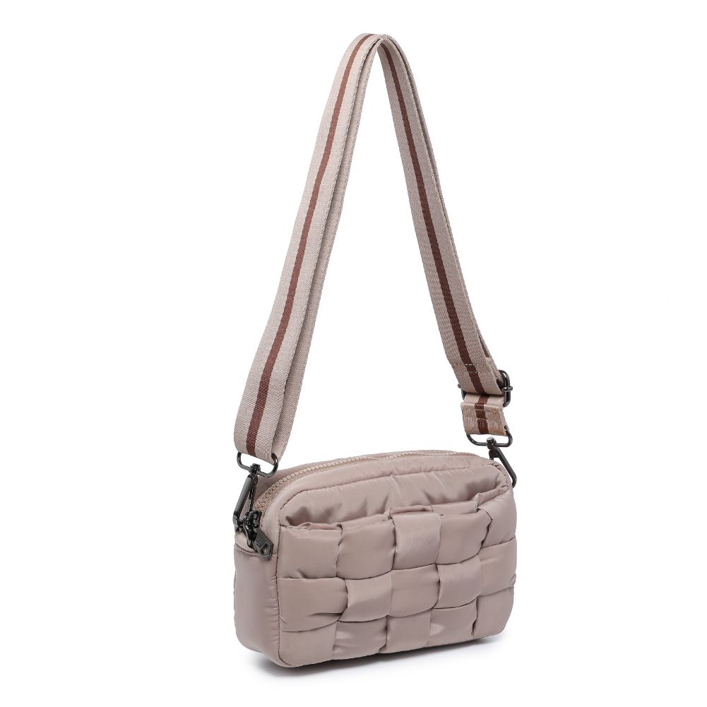 Sol and Selene Inspiration - Woven Nylon Crossbody 841764107587 View 6 | Nude