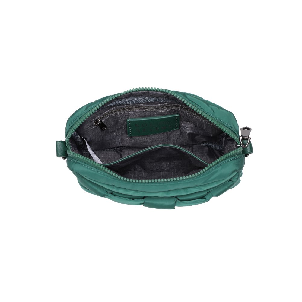 Sol and Selene Inspiration - Woven Nylon Crossbody 841764107617 View 8 | Emerald