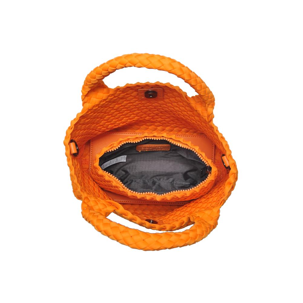 Woman wearing Orange Sol and Selene Sky's The Limit - Small Crossbody 841764109024 View 9 | Orange