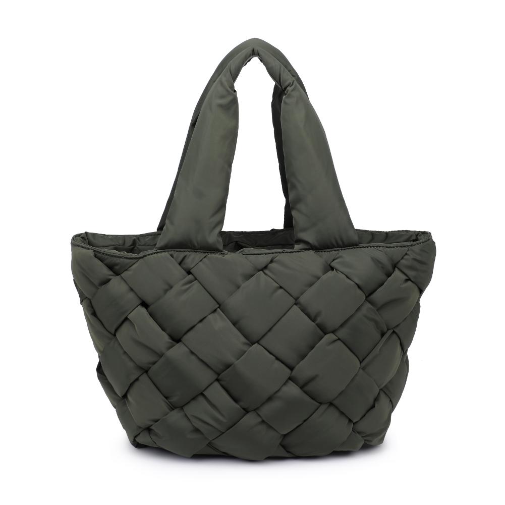 Woman wearing Olive Sol and Selene Intuition East West Tote 841764110525 View 5 | Olive