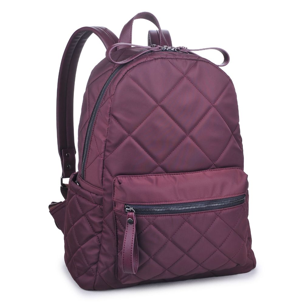 Sol and Selene Motivator - Medium Backpack 841764100090 View 6 | Eggplant