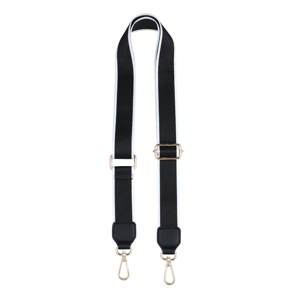 Sol and Selene Adjustable Shoulder Crossbody Strap Shoulder Strap 841764106221 View 5 | Black White