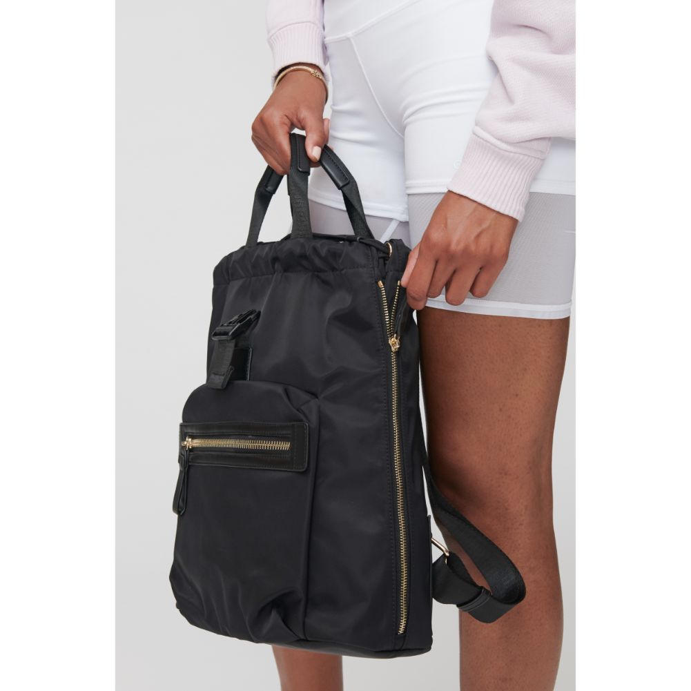 Woman wearing Black Sol and Selene Visionary Backpack 841764103701 View 3 | Black