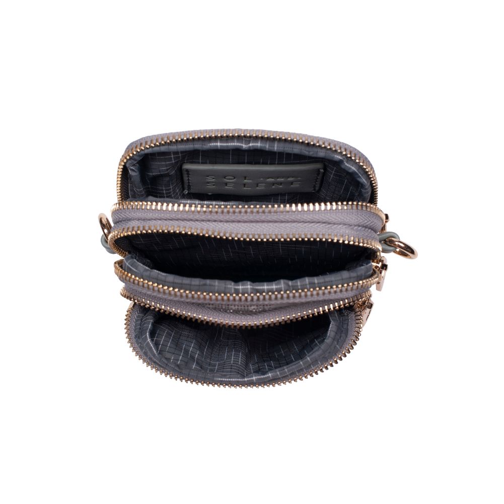 Sol and Selene Divide & Conquer Crossbody 841764105439 View 8 | Seafoam Metallic Camo