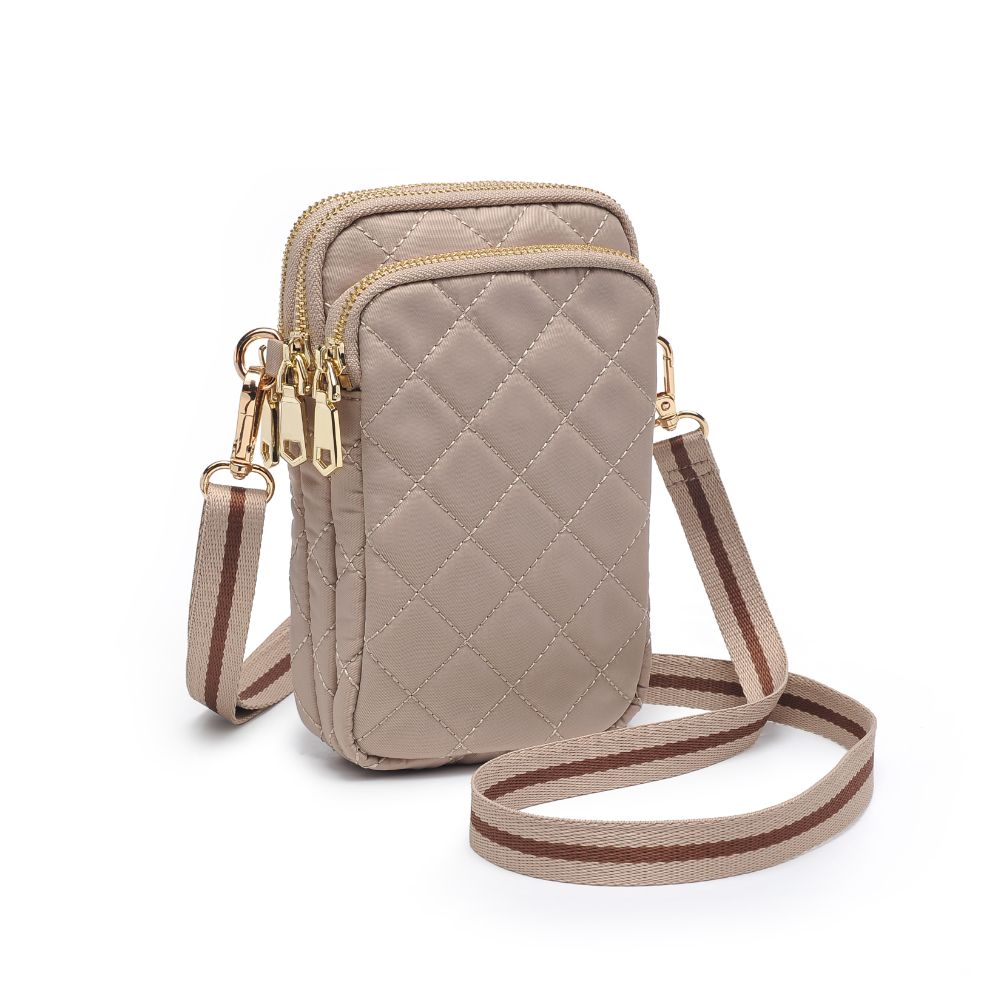 Woman wearing Nude Sol and Selene Divide & Conquer - Quilted Crossbody 841764107464 View 6 | Nude