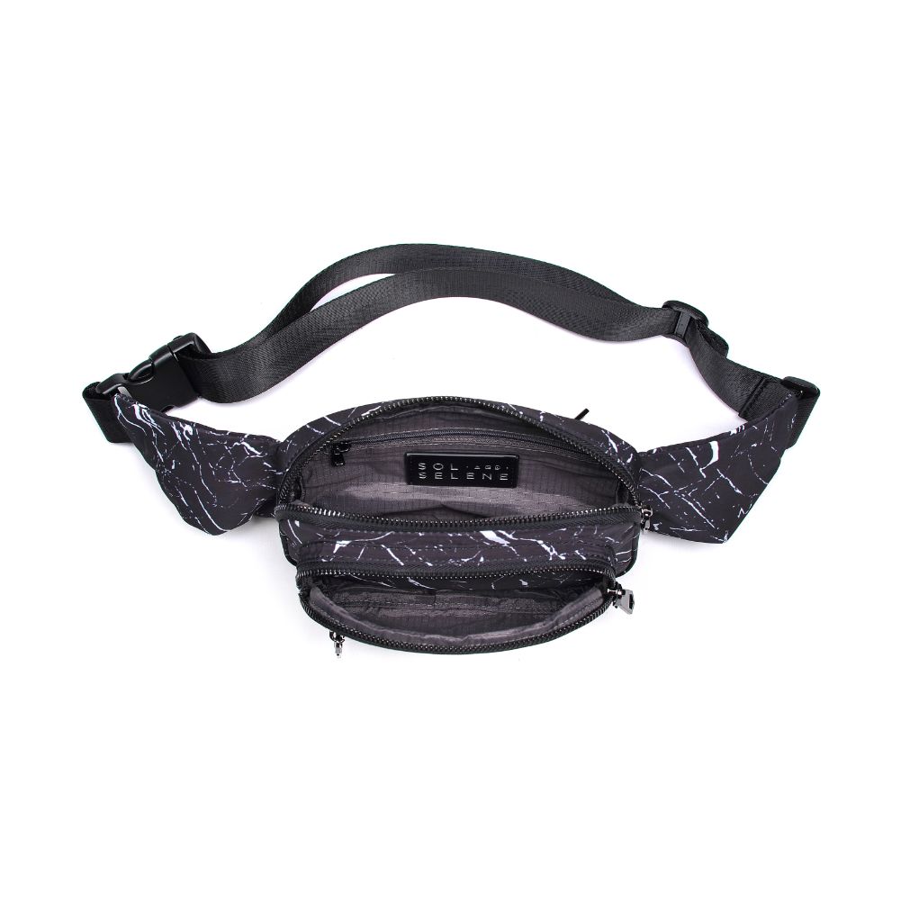 Product Image of Sol and Selene Hip Hugger Belt Bag 841764105804 View 8 | Black Marble