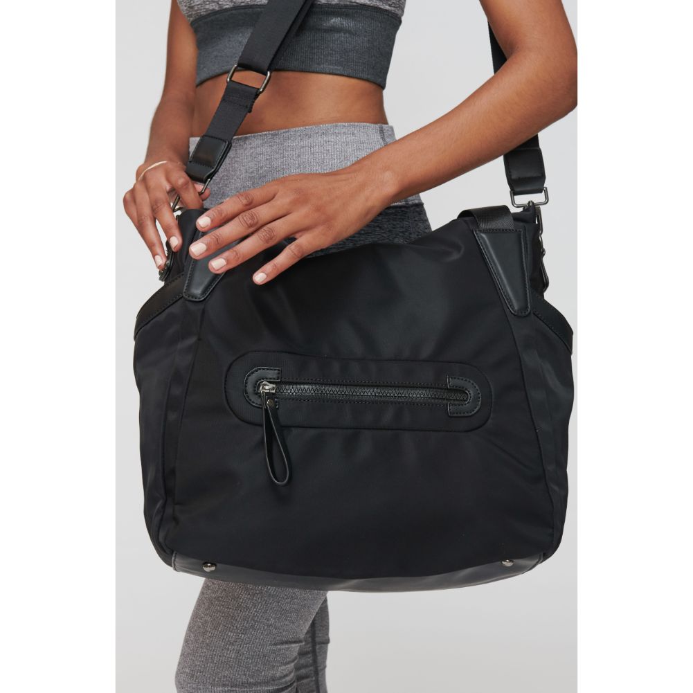 Woman wearing Black Sol and Selene All Day Hobo 841764102827 View 2 | Black