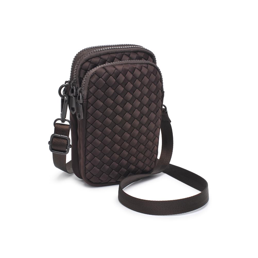 Product Image of Sol and Selene Divide & Conquer - Woven Neoprene Crossbody 841764110228 View 6 | Chocolate