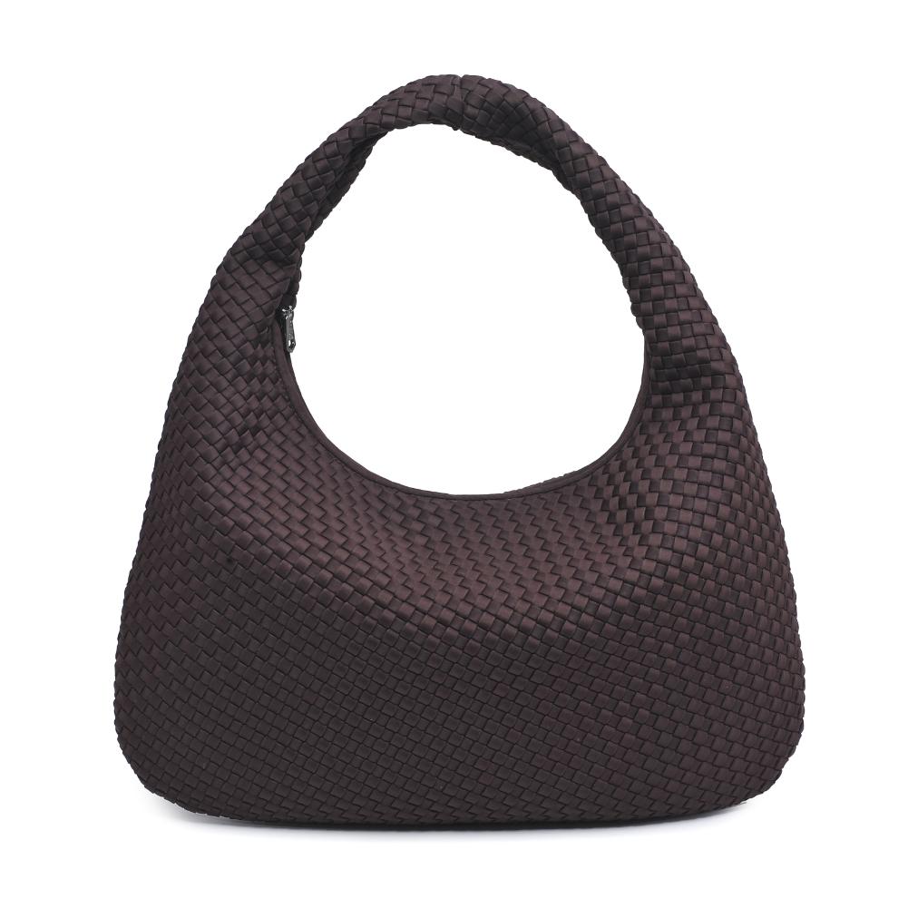 Sol and Selene Dare to Dream - Large Woven Neoprene Hobo 841764110938 View 5 | Chocolate