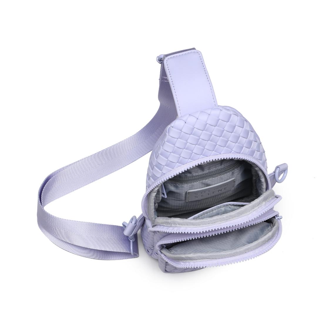 Product Image of Sol and Selene Beyond The Horizon - Woven Neoprene Sling Backpack 841764111232 View 8 | Lilac
