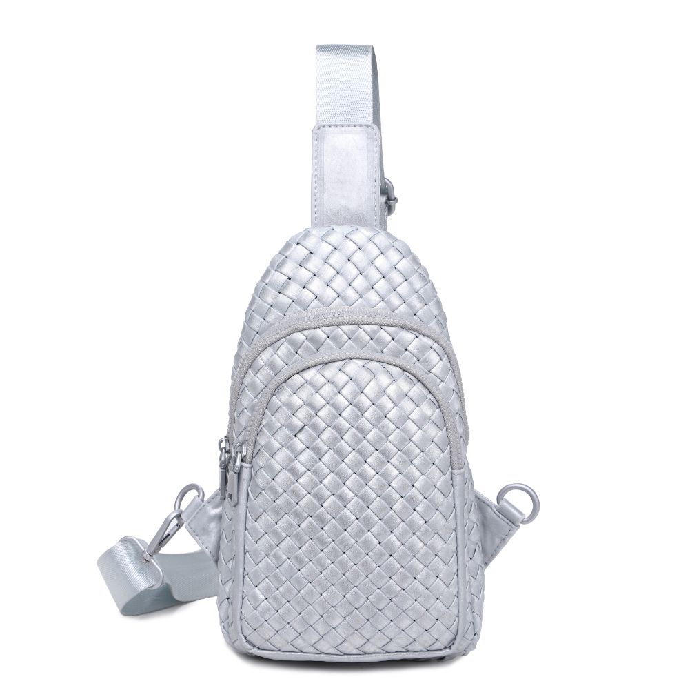 Product Image of Sol and Selene Beyond The Horizon - Woven Neoprene Sling Backpack 841764109093 View 5 | Silver