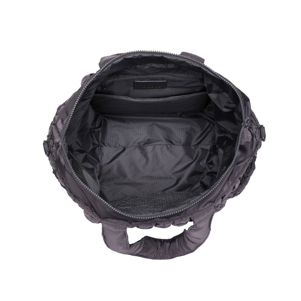 Woman wearing Carbon Sol and Selene Dreamer Tote 841764108454 View 9 | Carbon