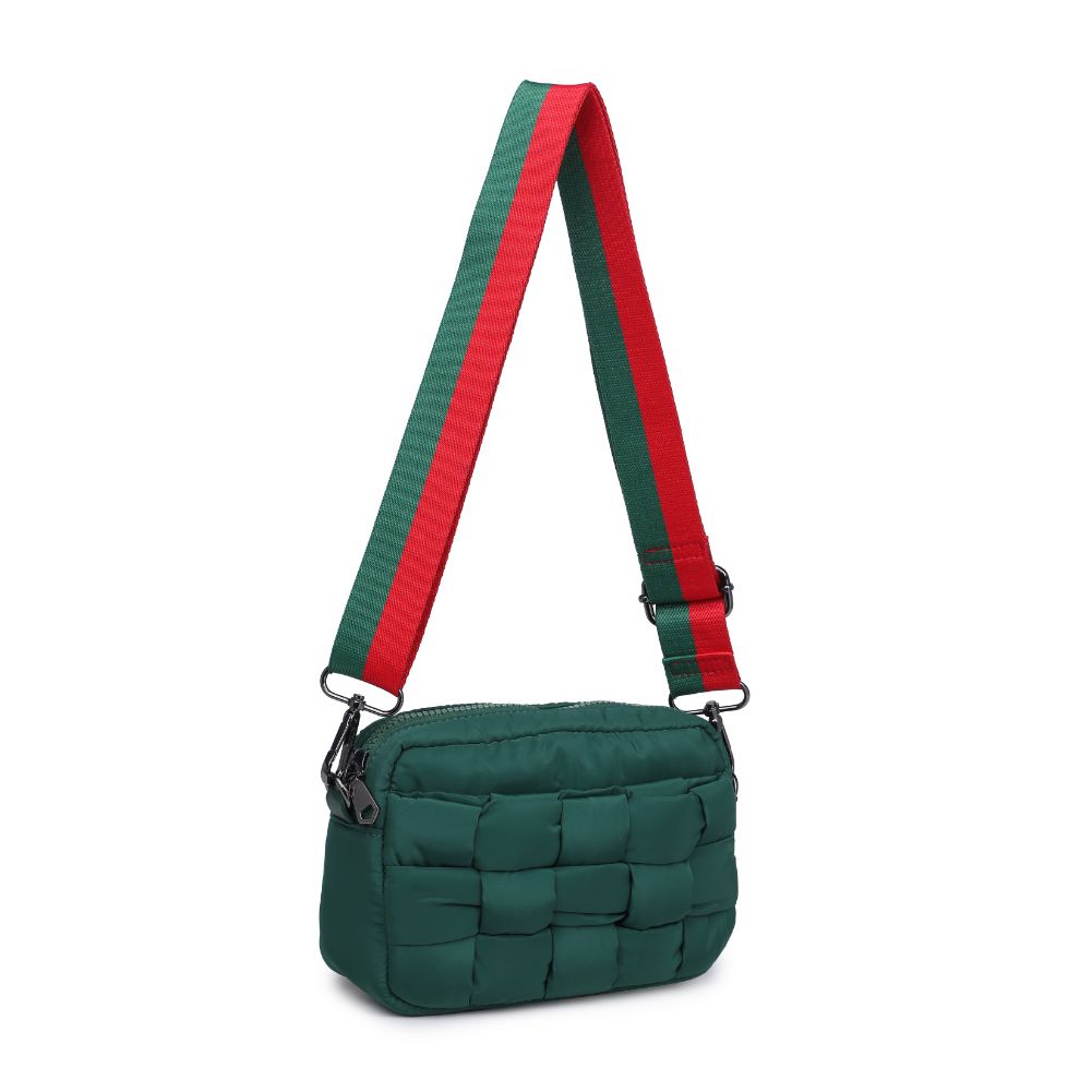 Sol and Selene Inspiration - Woven Nylon Crossbody 841764107617 View 6 | Emerald