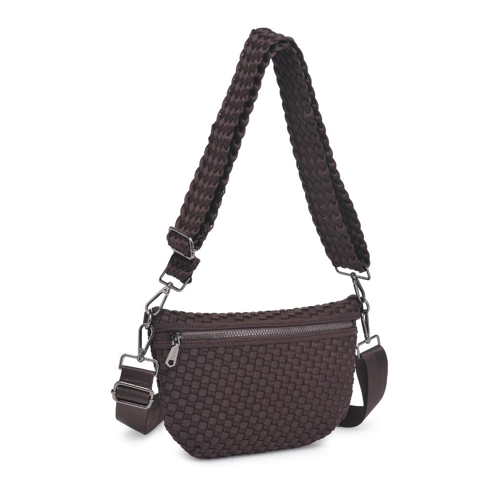 Sol and Selene Ethereal - Woven Neoprene Crossbody 841764110853 View 6 | Chocolate