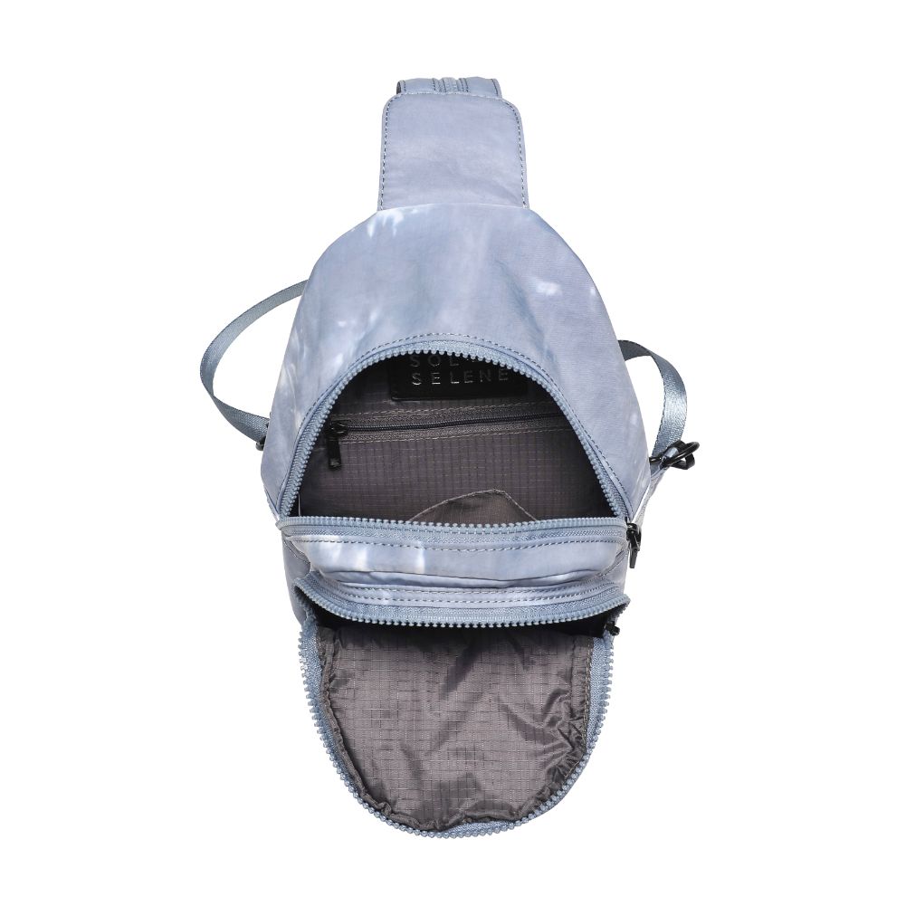 Sol and Selene On The Run Sling Backpack 841764106283 View 8 | Slate Cloud