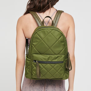 Woman wearing Olive Sol and Selene Motivator - Small Backpack 841764101615 View 1 | Olive