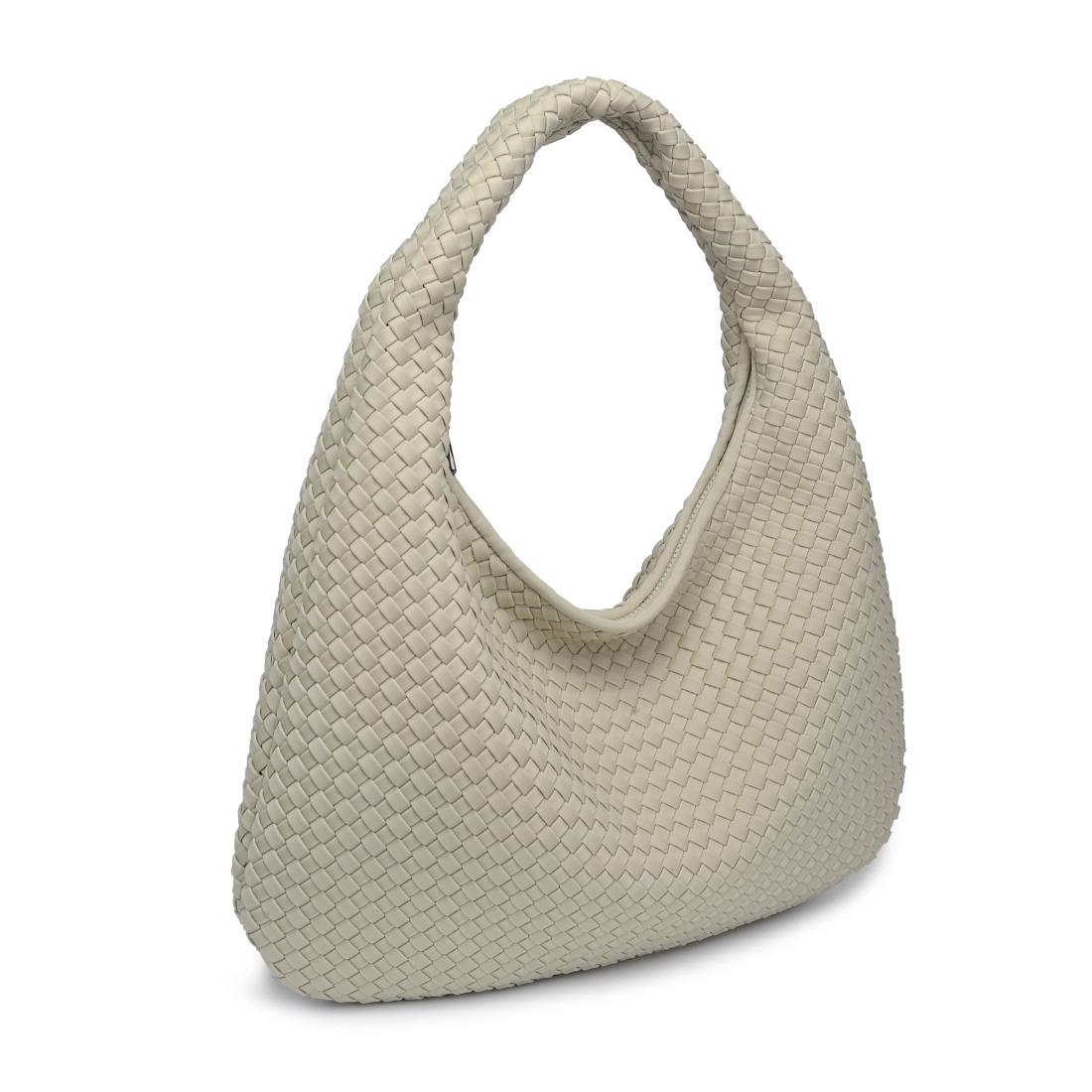 Woman wearing Sage Sol and Selene Dare to Dream - Large Woven Neoprene Hobo 841764111454 View 6 | Sage