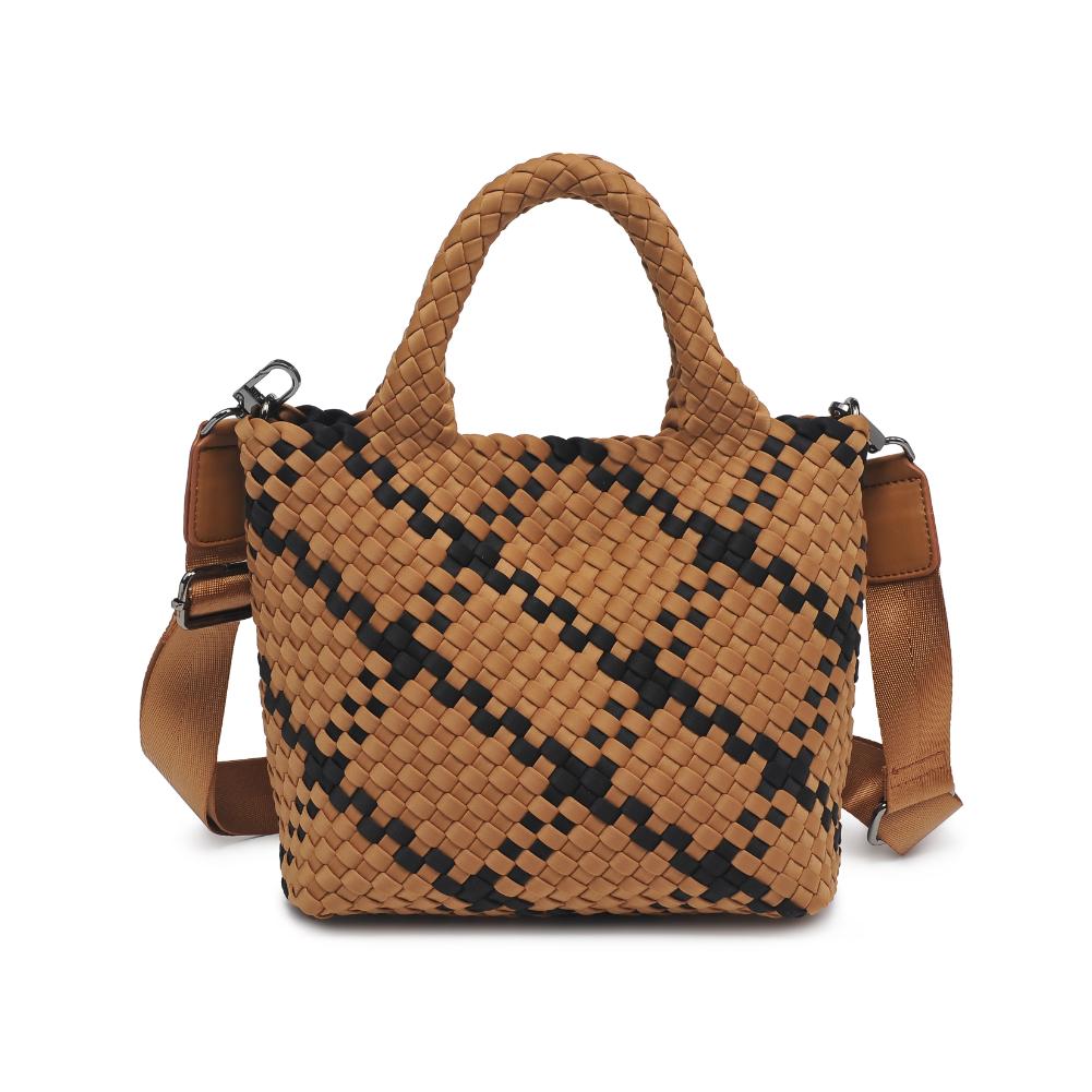 Woman wearing Sand Black Sol and Selene Sky's The Limit - Small Crossbody 841764110686 View 7 | Sand Black