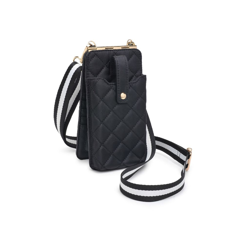 Sol and Selene Duality - Quilted Cell Phone Crossbody 840611182265 View 6 | Black