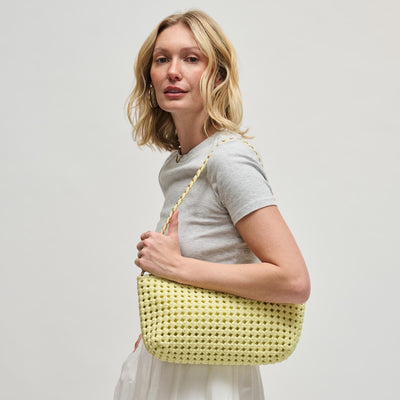 Woman wearing Butter Sol and Selene Eclipse Shoulder Bag 841764112864 View 1 | Butter