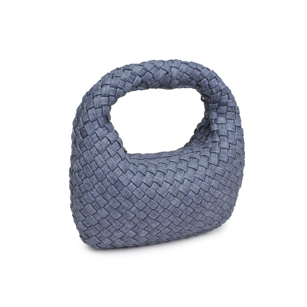 Woman wearing Dark Denim Sol and Selene Dare to Dream - Small Woven Neoprene Clutch 841764111133 View 6 | Dark Denim