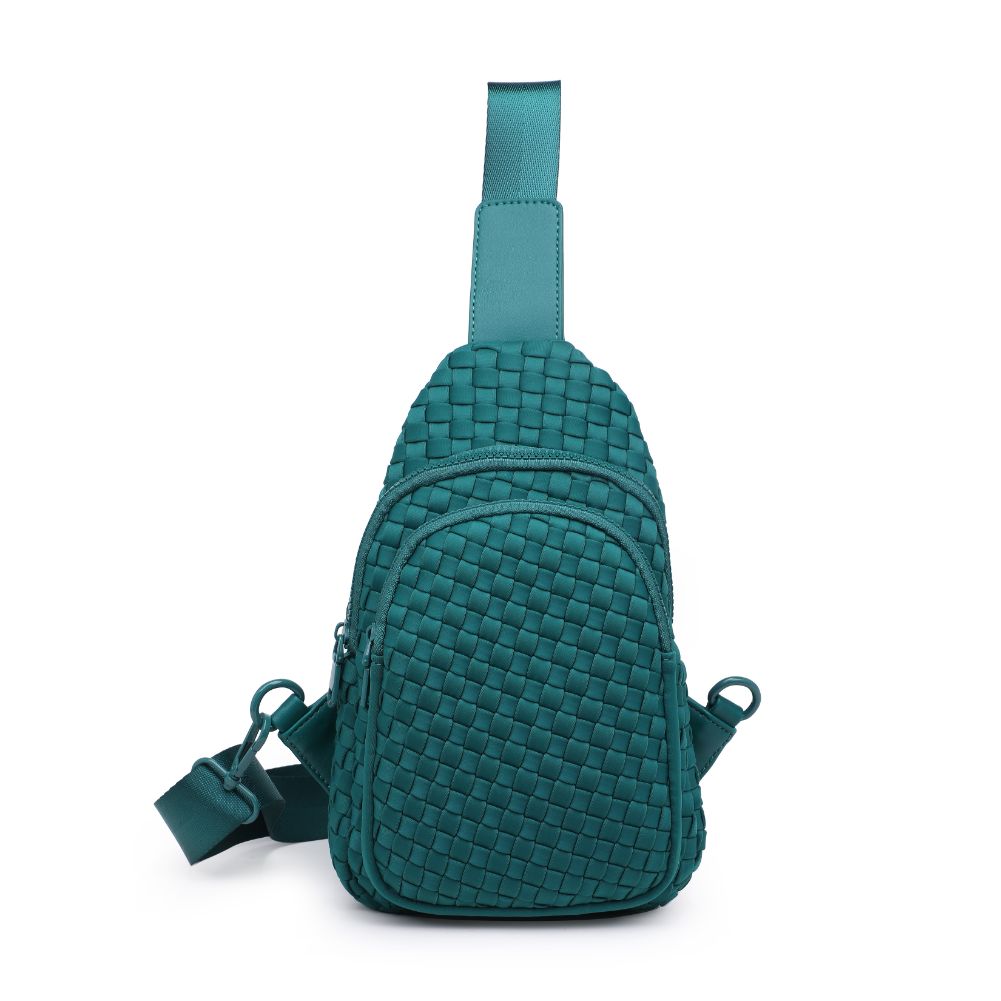 Product Image of Sol and Selene Beyond The Horizon - Woven Neoprene Sling Backpack 841764108089 View 5 | Forest