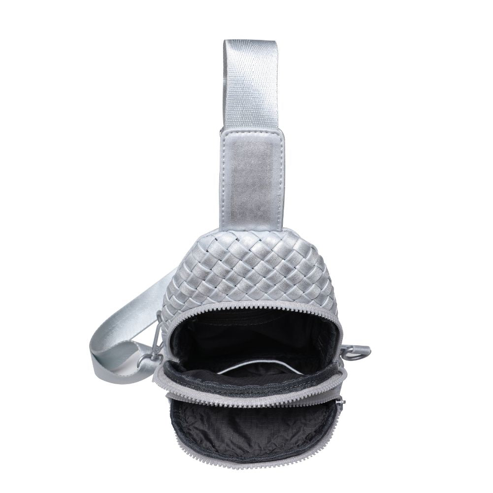 Product Image of Sol and Selene Beyond The Horizon - Woven Neoprene Sling Backpack 841764109093 View 8 | Silver