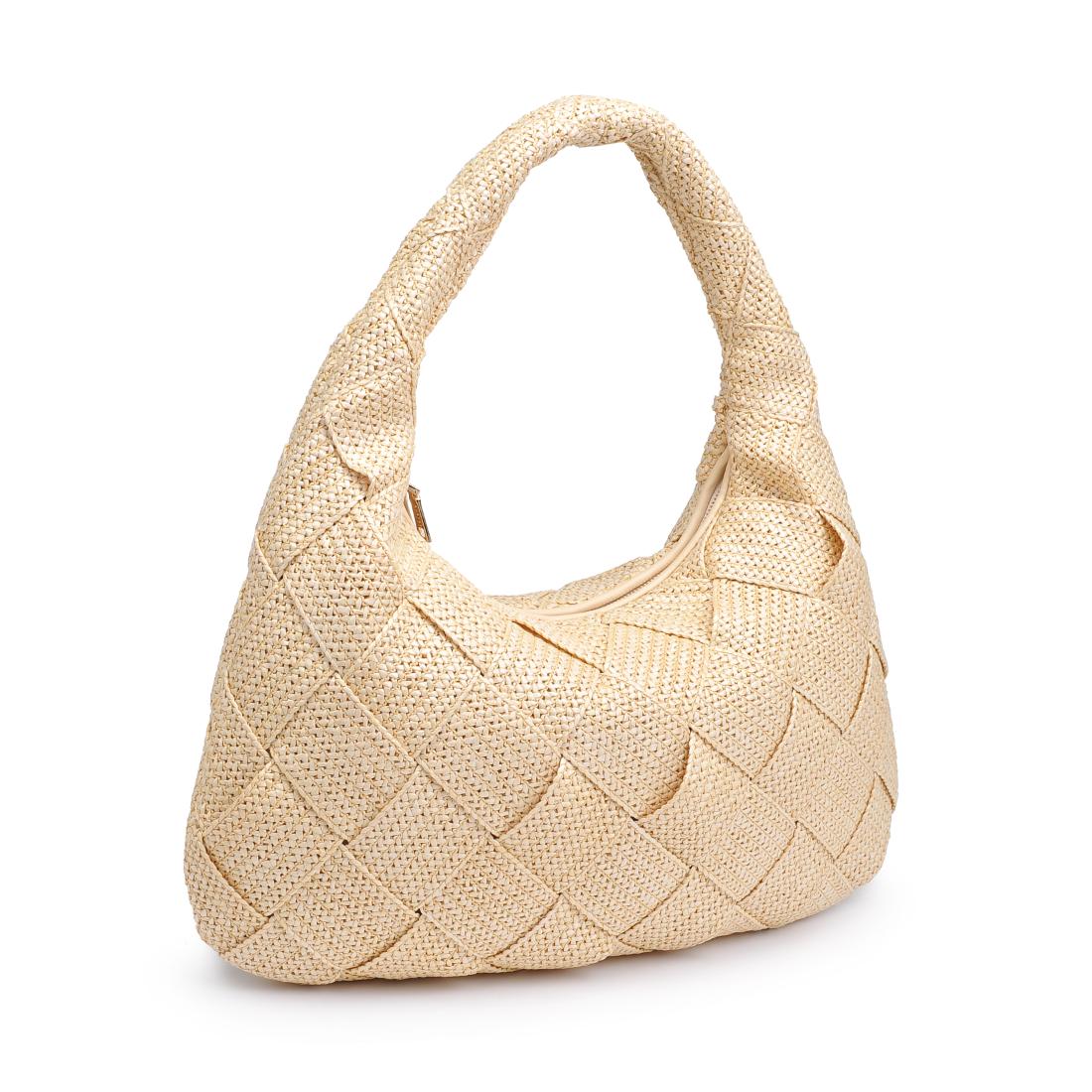 Product Image of Sol and Selene Dare to Dream - Large Woven Straw Hobo 841764111652 View 6 | Cream