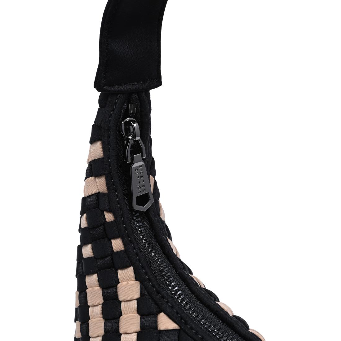 Sol and Selene Harmonia - Woven Neoprene Shoulder Bag 841764112505 View 8 | Black Nude