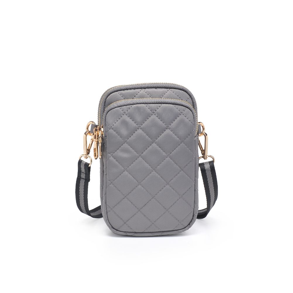Woman wearing Carbon Sol and Selene Divide & Conquer - Quilted Crossbody 841764108256 View 5 | Carbon
