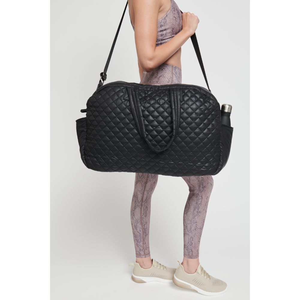 Woman wearing Black Sol and Selene Getaway - Large Travel Weekender 841764101394 View 1 | Black