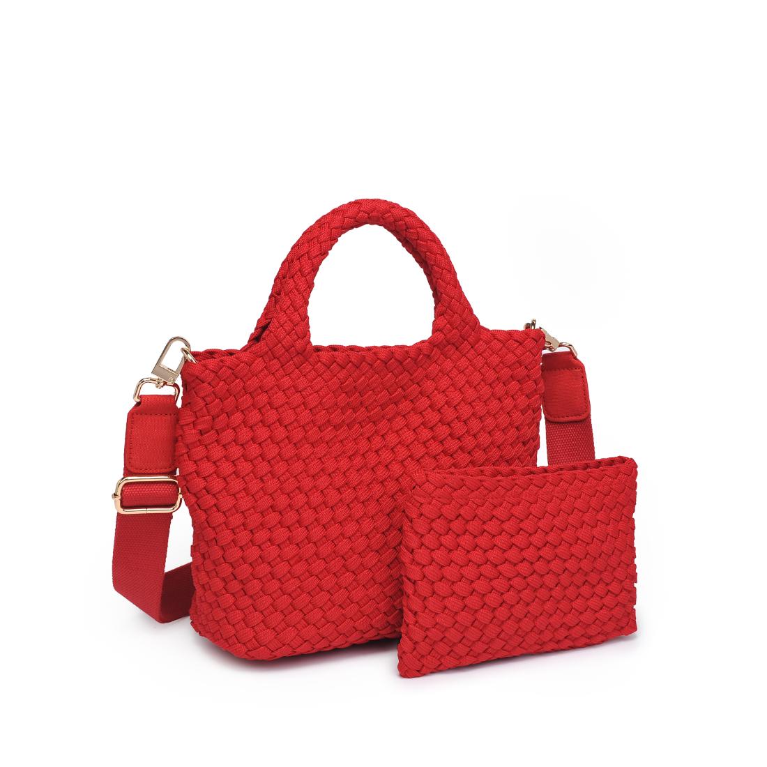 Product Image of Sol and Selene Sky's The Limit - Small Laced Up Eco-Edition Crossbody 841764111751 View 6 | Red