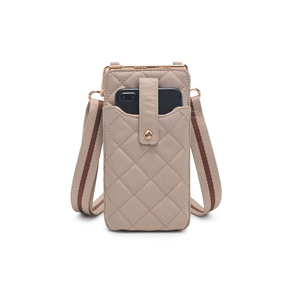 Sol and Selene Duality - Quilted Cell Phone Crossbody 841764107488 View 5 | Nude