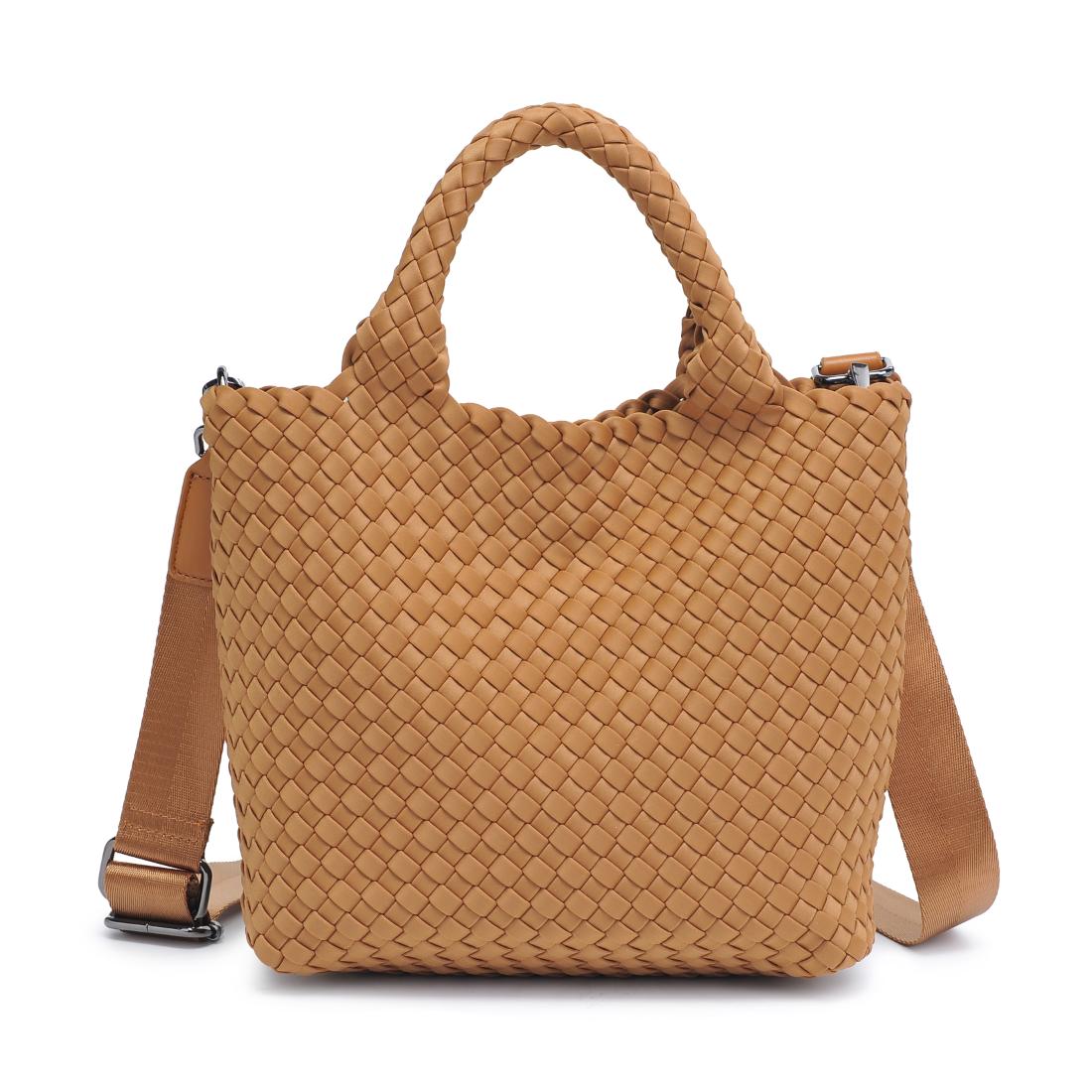 Woman wearing Sand Sol and Selene Sky's The Limit - Small Crossbody 841764111423 View 5 | Sand