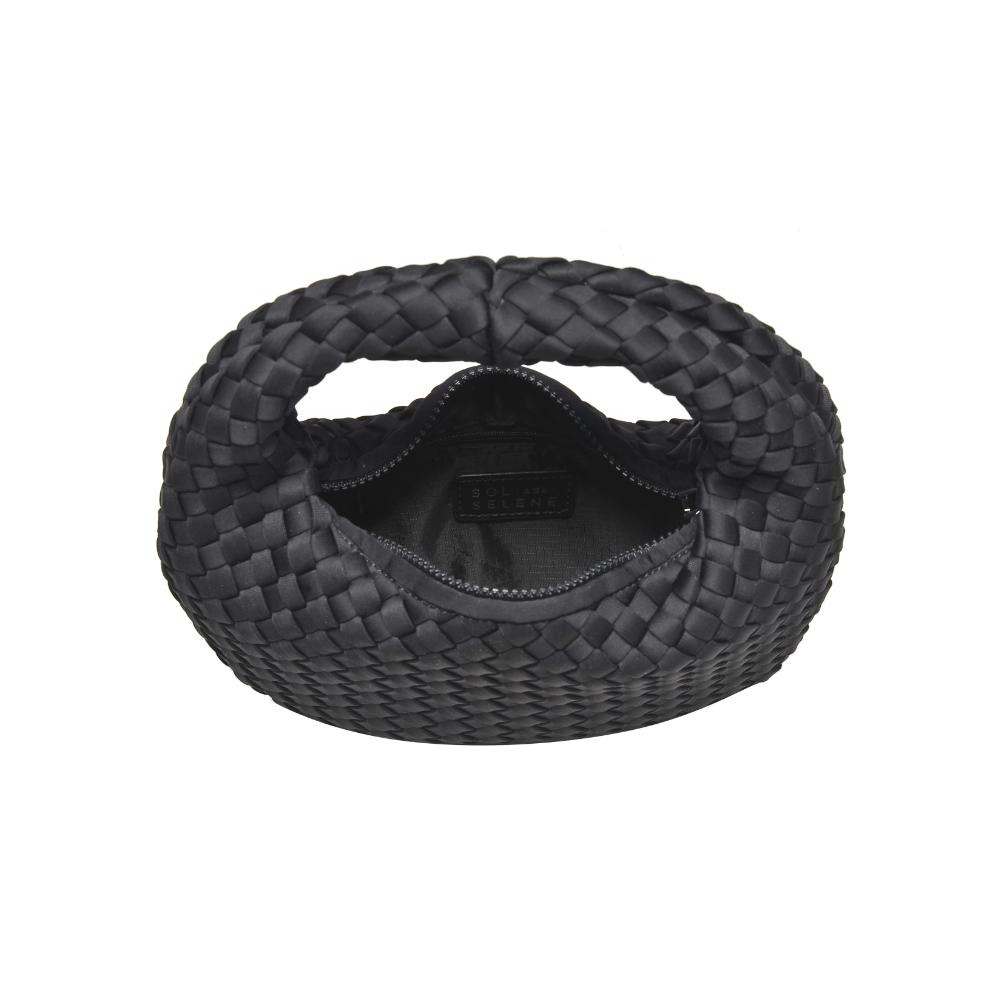 Sol and Selene Dare to Dream - Small Woven Neoprene Clutch 841764111072 View 8 | Black