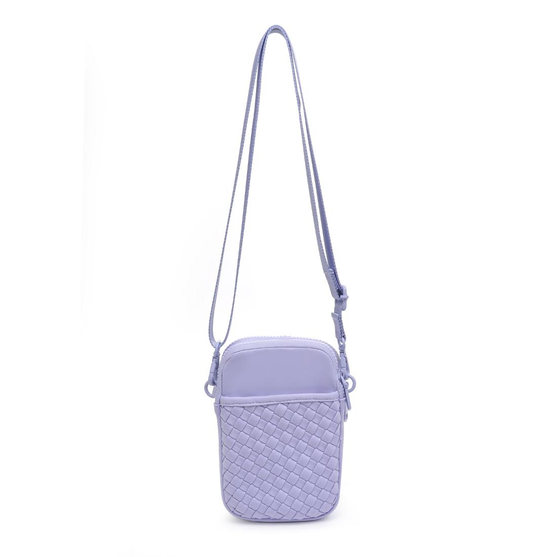 Woman wearing Lilac Sol and Selene Divide & Conquer - Woven Neoprene Crossbody 841764111256 View 7 | Lilac