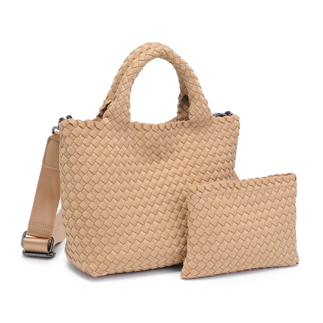 Woman wearing Nude Sol and Selene Sky's The Limit - Small Crossbody 841764108959 View 6 | Nude