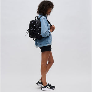 Woman wearing Black Star Sol and Selene Motivator - Small Backpack 841764106597 View 4 | Black Star