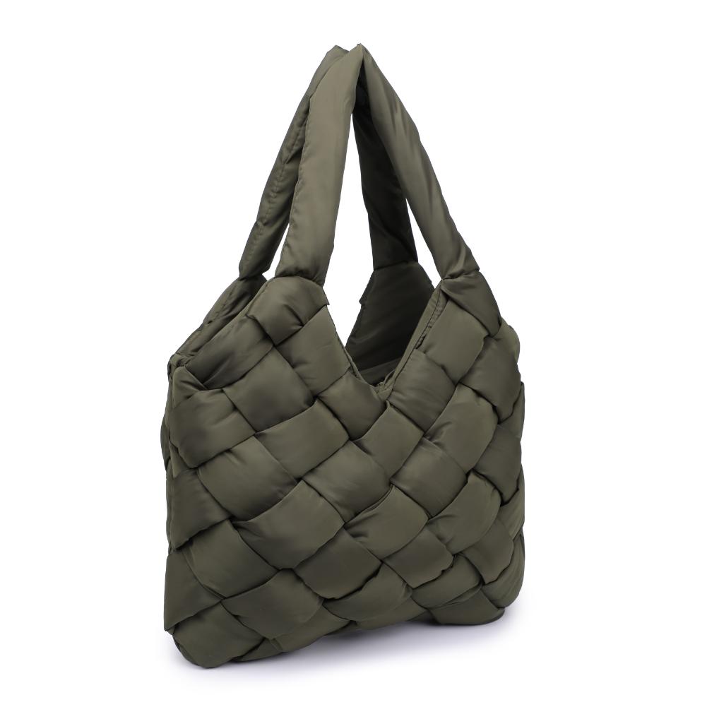 Woman wearing Olive Sol and Selene Illumine Tote 841764110822 View 6 | Olive