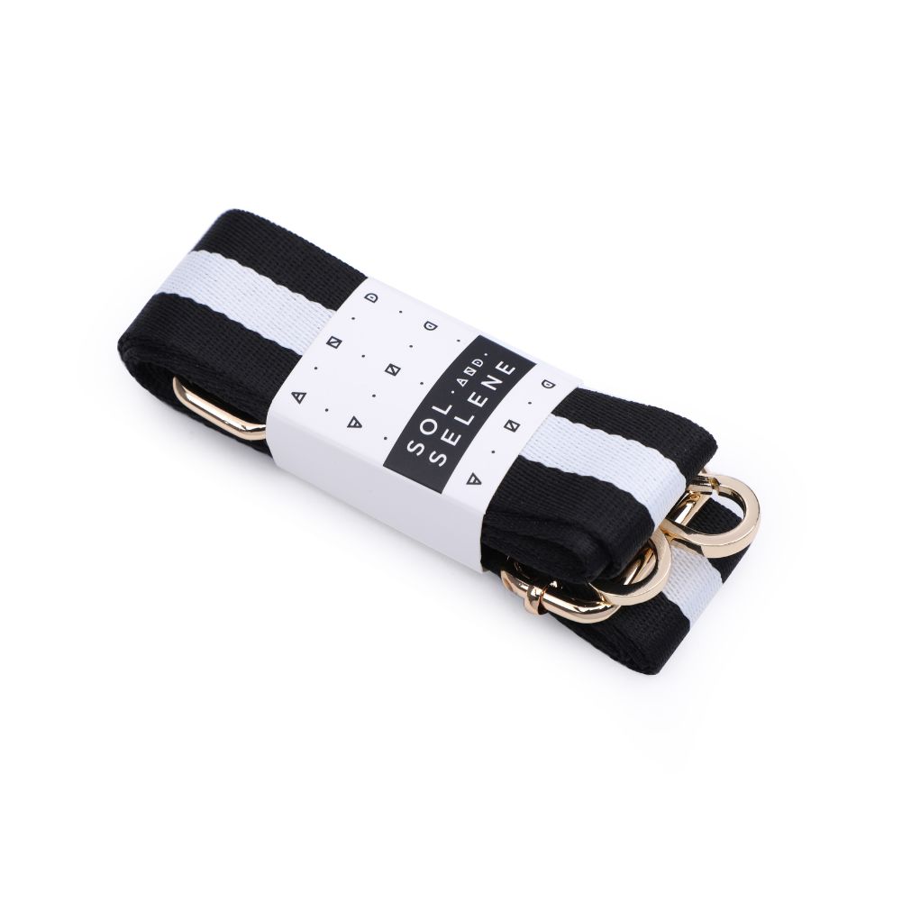 Sol and Selene Adjustable Shoulder Crossbody Strap Shoulder Strap 841764106245 View 8 | Black White Black