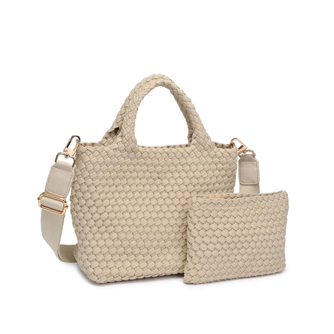 Product Image of Sol and Selene Sky's The Limit - Small Laced Up Eco-Edition Crossbody 841764111683 View 6 | Beige
